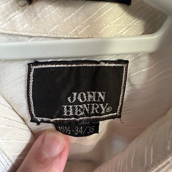 John Henry White Button Down Shirt - Picture 4 of 5